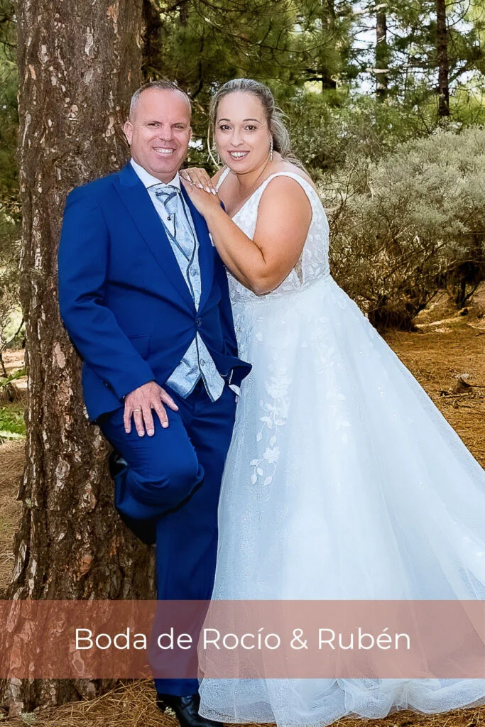 Novios el día de su boda en Fuerteventura