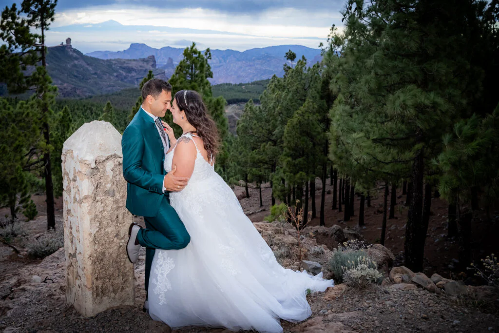 Postboda en el pico de la Nieves en Gran Canaria